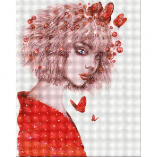 Алмазна мозаїка "Поцілунок метеликів" ©lesya_nedzelska_ar Ідейка AMO7419 40х50 см