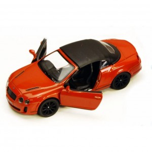 Автомодель легковая BENTLEY CONTINENTAL CONVERTIBLE (2010) 1:38, 5'' KT5353W (Оранжевый)
