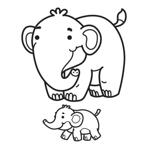 Дитяча книга-розмальовка для малюків "Гіппо" 403129 широкий контур