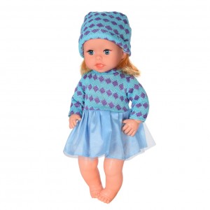 Дитяча лялька Яринка Bambi M 5602 українською мовою (Блакитна сукня)
