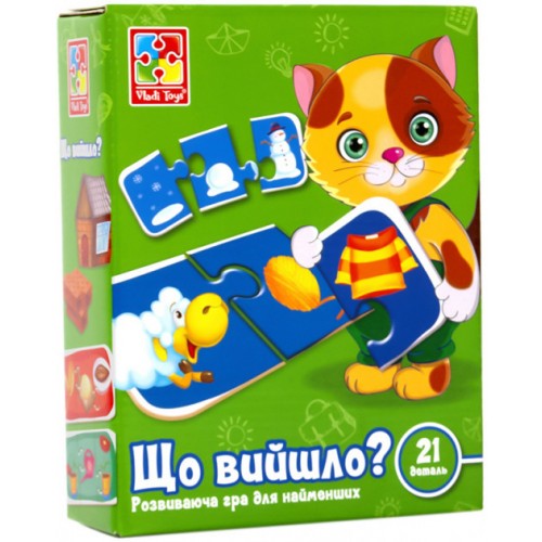 Детская развивающая игра-пазл "Что получилось?" VT1804-27, 20 деталей