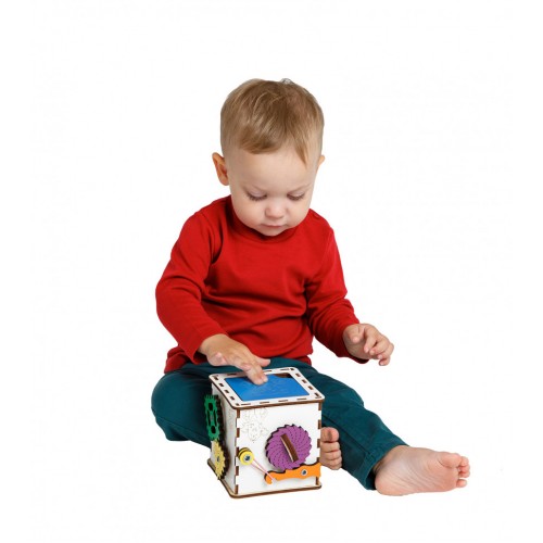 Детский развивающий куб Бизиборд K001, 12x12x12