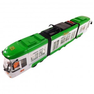 Игрушка модель Трамвай K1114,  48,5*7,5*13,5 (Зеленый)