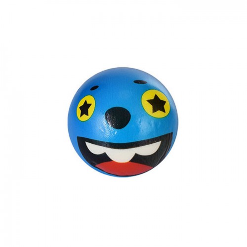 Мяч детский Монстрик Bambi MS 3438-1 размер 6,3 см фомовый (Голубой)
