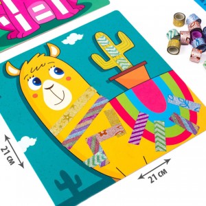 Набор для творчества Sticky strips "Лама" Vladi Toys VT4433-04 Укр