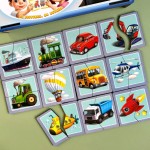 Настольная развивающая игра-пазл "Виды транспорта" Ubumblebees (ПСФ073) PSF073, 12 картинок-половинок