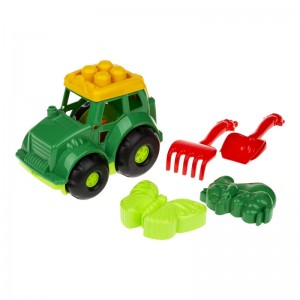 Песочный набор Трактор "Кузнечик" №2 Colorplast 0213 (Зеленый)