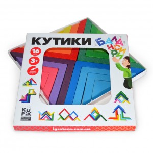 Розвиваюча іграшка-балансир "Кутики" Kupik 900095, 16 елементів