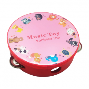 Деревянная игрушка Бубен MD 0367-19-30 диаметр 15 см (Music Toy)