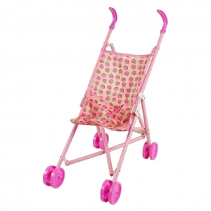 Дитяча коляска для ляльок 886-1A тростина, подвійні пластикові колеса, складана (886K-1C)