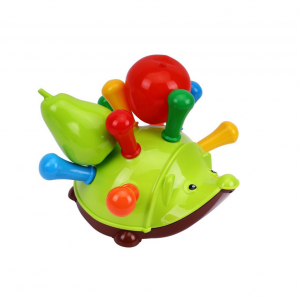 Детская развивающая игрушка "Ежик" ТехноК 8300TXK на колесах (Зеленый)