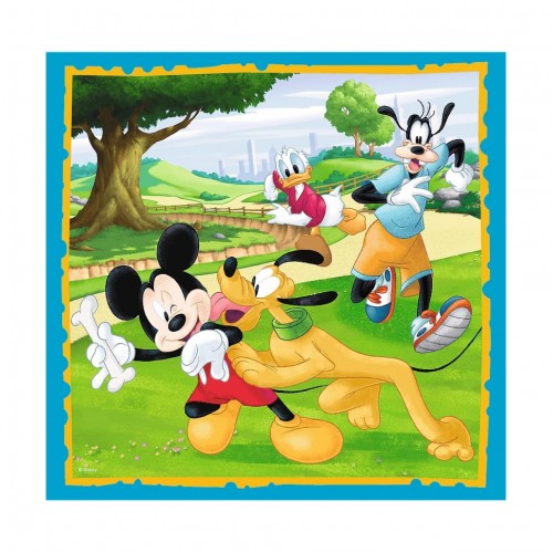 Дитячі пазли 3 в 1 Disney "Мікі Маус з друзями" Trefl 34846