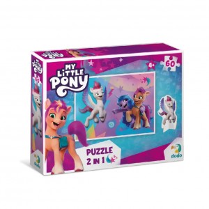 Дитячі Пазли My Little Pony "Пригоди Санні, Ізі та Зіпп" DoDo 200137 60 елементів, з фігуркою