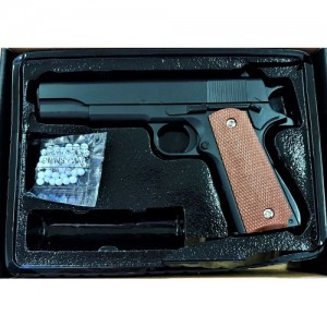 Детский пистолет на пульках "Colt M1911 Classic" Galaxy G13 металл-пластик черный