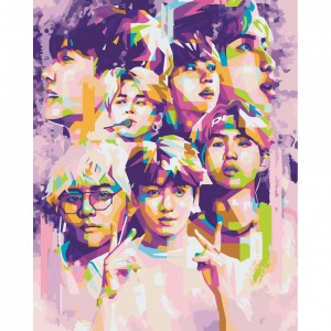 Картина по номерам "BTS. Bangtan Boys" Art Craft 10273-AC 40х50 см