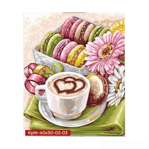 Картина по номерам "Утренний кофе" Danko Toys KpNe-40х50-02-03 40x50 см