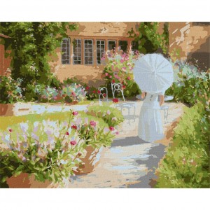 Картина по номерам "В летнем саду" ©Ira Volkova Идейка KHO6308 40х50 см