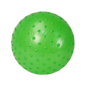 Мяч резиновый Bambi с шипами, 12 см (Зеленый)