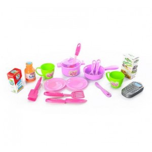 Дитяча іграшкова кухня з плитою та духовкою 661-51 аксесуари в комплекті