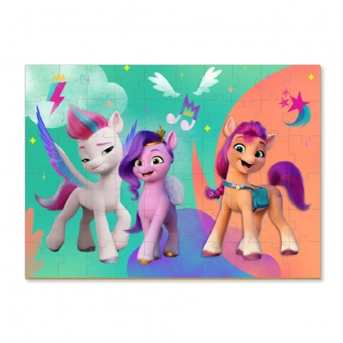 Детские Пазлы My Little Pony "Приключения Санни, Пипп и Зипп" DoDo 200138 60 элементов, с фигуркой