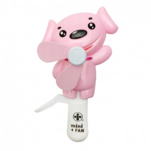 Детский ручной вентилятор "Щенок"  MK 4550 17 см (Розовый)