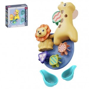 Іграшка для ванної Водоспад 368-5B, лев, жираф, на присосках