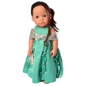 Інтерактивна лялька в сукні M 5414-15-2 з вивченням країн і цифр (Turquoise)
