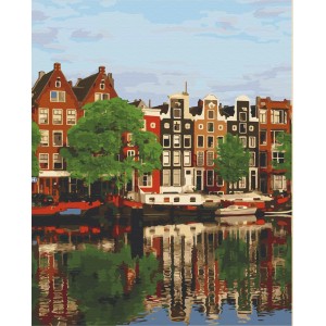 Картина по номерам. Art Craft "Цветной Амстердам" 40х50 см 11227-AC