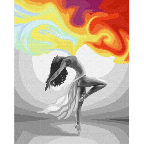 Картина за номерами "Чуттєвий танець" Ідейка KHO4849 40х50 см