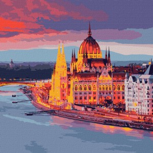 Картина по номерам. "Любимый Будапешт" Идейка KHO3602 50х50 см