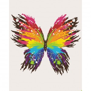 Картина за номерами "Кольоровий метелик" Art Craft 11647-AC 40х50 см