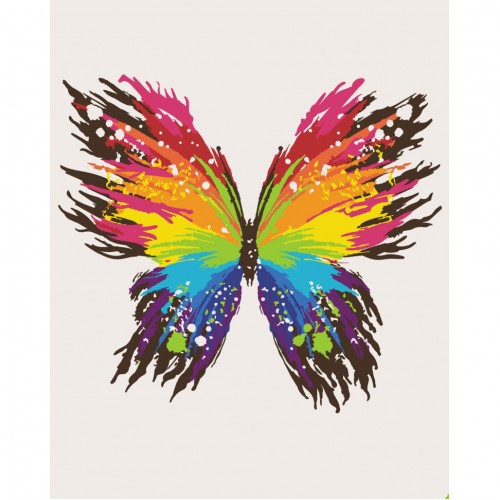 Картина по номерам "Цветная бабочка" Art Craft 11647-AC 40х50 см