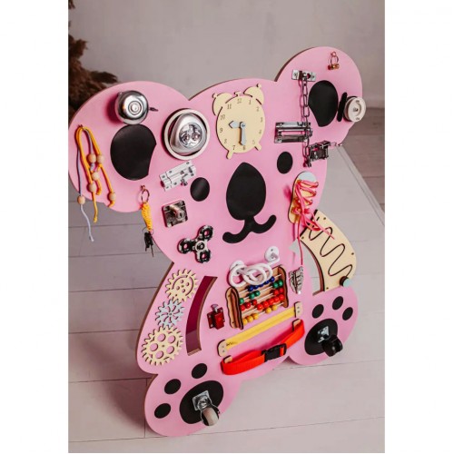 Развивающая игрушка Бизиборд "Коала" Temple Group TG200144 75х62 см Розовый