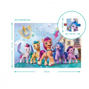 Детские Пазлы-мини My Little Pony "Новое поколение" DoDo 200380 35 элементов