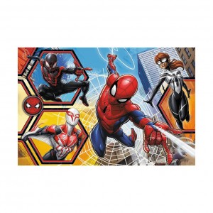 Детские пазлы SUPER МАХІ Marvel "В атаку" Trefl 41006 24 элемента, с раскраской