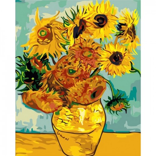 Картина за номерами. Букети "Соняшники Ван Гог" KHO098, 40х50 см