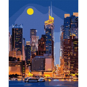 Картина по номерам "Улицы Манхэттена"Идейка KHO3611 40х50см