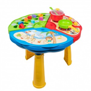 Многофункциональный игровой столик для детей 39380 с 3-мя секциями для игр
