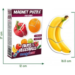 Набор магнитов Magdum Baby puzzle "Фрукты и овощи" ML4031-25 EN