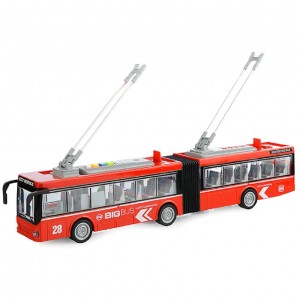 Детская игровая модель Троллейбус "АВТОПРОМ" 7951AB масштаб 1:16 (Красный)
