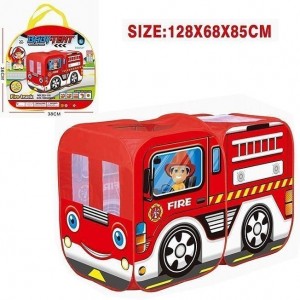 Детская игровая палатка автобус M5783 полиция/пожарная служба (Красный)