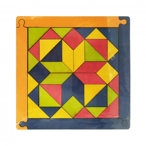 Детская мозаика "Геометрика" 172401 деревянная (Оранжевый-синий)