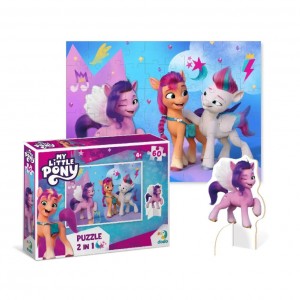 Детские Пазлы My Little Pony "Стильные подружки" DoDo 200140 60 элементов, с фигуркой