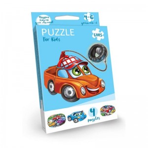 Детские развивающие пазлы "Puzzle For Kids" PFK-05-12, 2 картинки (Машинка)