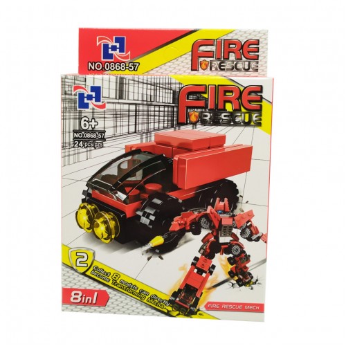 Детский конструктор  0868-57 пожарный транспорт (Вид 2)