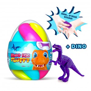 Флаффи-лизун в яйце DINO EGG с динозавриком 140мл 80091