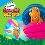 Флаффи-лизун в яйце DINO EGG с динозавриком 140мл 80091