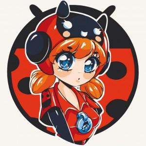 Картина за номерами "Ladybug Bea" Art Craft 15546-AC 30х30 см