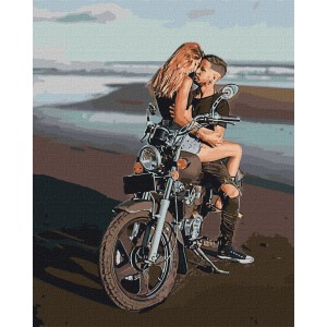 Картина по номерам "Любовь на берегу"