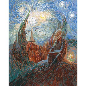Картина по номерам "Украинская звездная ночь" Идейка KHO4918 40х50см